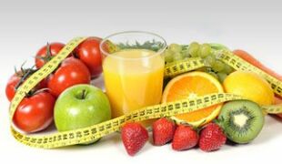 fruits et centimètre