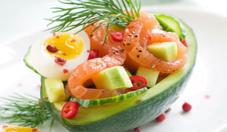 salade-saumon Une salade de saumon