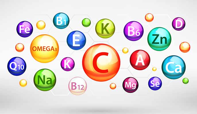 vitamines et mineraux, nutriments essentiels