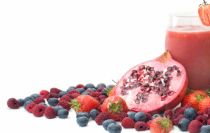 grenade et fruits rouges