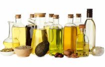 huiles vegetales en bouteilles